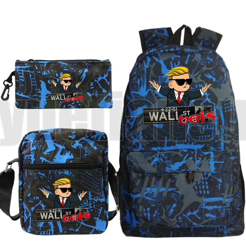 

Sac A Dos Mochila Gamestop Backpack Men Hip Hop WallStreetBets Plecak Pencil Bag Shoulder Bookbag Zipper Bag Pack