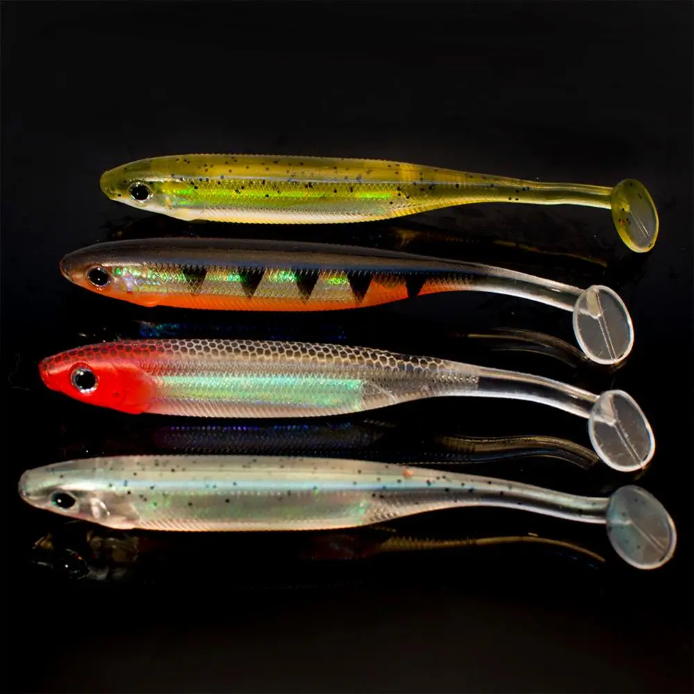 Мягкая рыболовная приманка FOVONON 4 шт./лот 10 см 5 г искусственная Seabass силиконовая