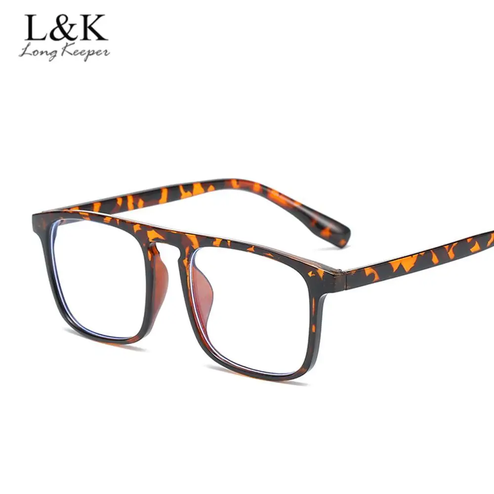

LongKeeper Anti Blue Light Blocking Glasses Men Women Clear Lens Computer Eyeglasses Transparent Frame Goggles Spectacles