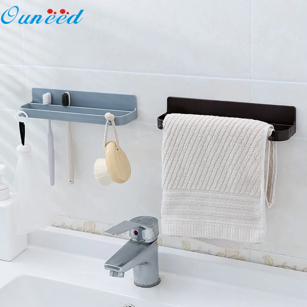 

Ouneed Multifunctional Storage Rack Slipper Shelf Storage Organizer Home Plastic Japanese paste wall hanging shoe rack Drop Ship