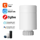 Термостат-радиатор Zigbee Tuya, умный термостат с Wi-Fi и поддержкой Google Assistant Alexa