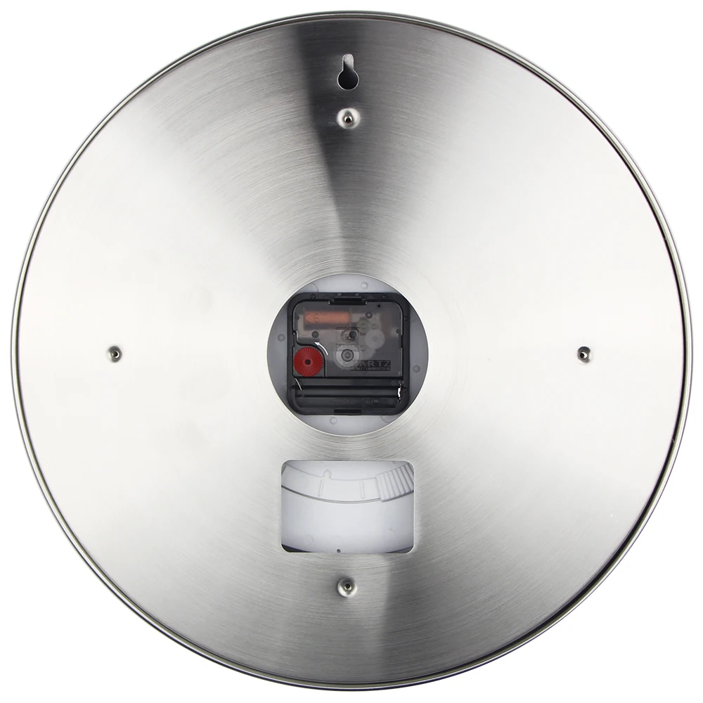 Женские серебристые металлические настенные часы с черным циферблатом наручные