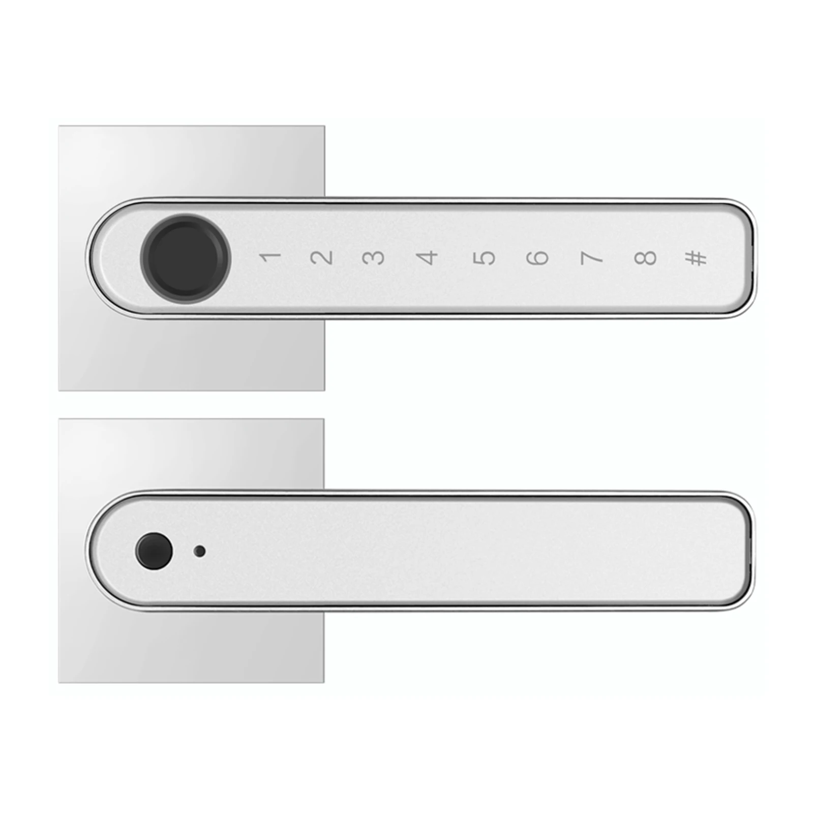 

Passlock TouchScreen USB Charging Office Hotel Electronic Handle Home Easy Install With Key Durable Fingerprint Smart Door Lock