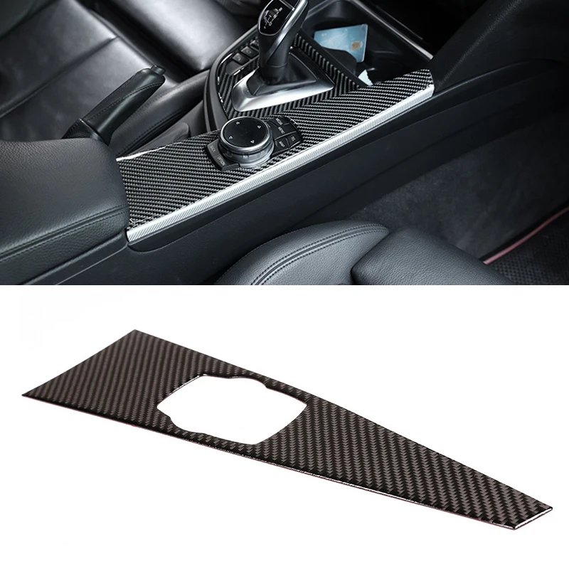 

Для BMW 3 4 серии F30 F32 2013 2014 2015 2016 2017 2018 из углеродного волокна, автомобильный центр, Мультимедийная панель управления, обшивка