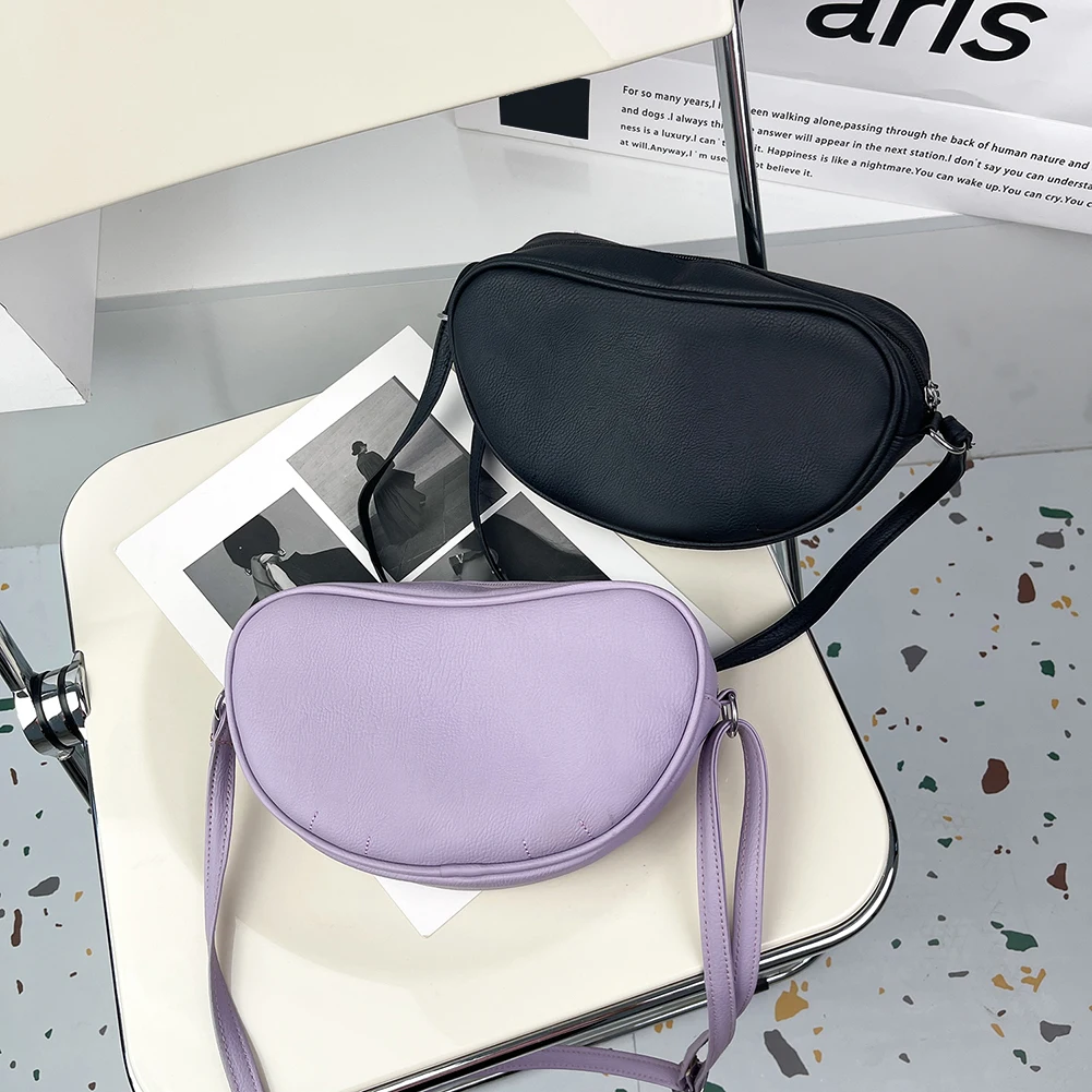 

Новинка 2021, модные женские сумки-мессенджеры через плечо из искусственной кожи, повседневные однотонные маленькие сумочки, Женские Простые...