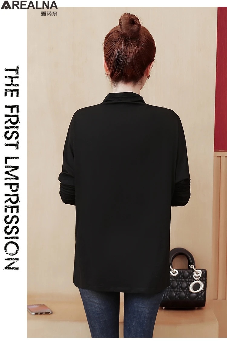 

Women Turtleneck long Sleeve Cotton floral Patchwork Casual Blouse Top Shirt female vintage Plus Size fashion women clothing 5XL