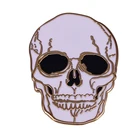 Великолепная Золотая булавка в виде черепа анатомический мозг, брошь, ужас, искусство, память