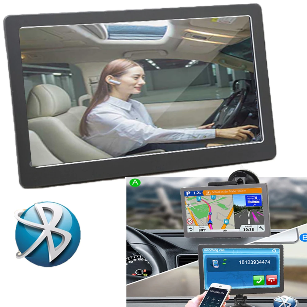 Автомобильный gps навигатор 7 дюймов HD FM Bluetooth Голос trafflc сигнализация грузовик навигации 128 м+ 8 г памяти Последние Европа географические карты
