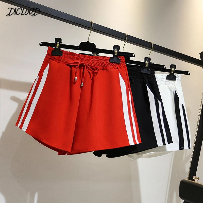 Шорты женские повседневные с широкими штанинами свободные уличные короткие