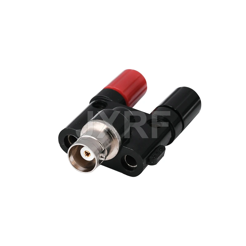 JXRF BNC male Female to two dual 4mm банановый зажим female jack