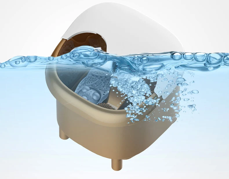 

Two-piece Foot Bath Barrels Of Automatic Washing bath Massage The Bubble Advanced Household Electric Heating