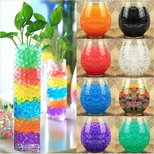 10000 pcs Large Hydrogel 2-3cm Pearl Shaped Big Crystal Soil Water Beads Mud bonsai plant Grow Ball Wedding Growing Bulbs | Дом и сад