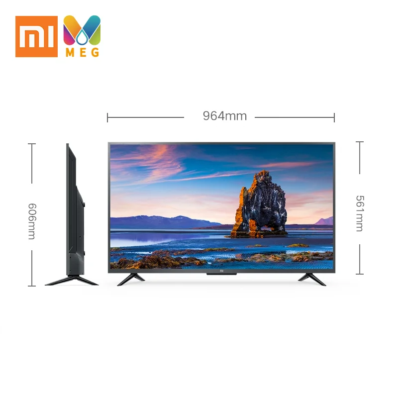 Телевизор Xiaomi Mi tv 4S 43 android светодиодная подсветка Смарт ТВ 4K 1G+ 8G русский язык