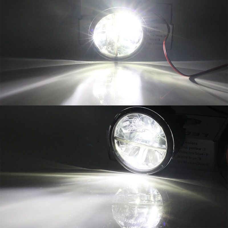 Cawanerl 2 Pieces Car Accessories LED Fog Light 4000LM White 6000K Daytime Running Lamp DRL 12V For Scion tC 2011 2012 2013 | Автомобили и