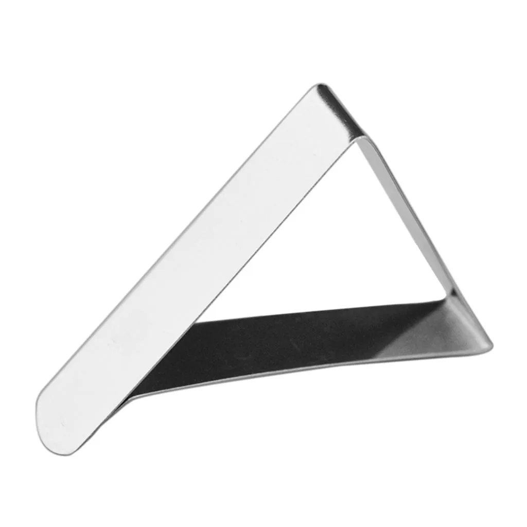 8PCS Clips Stainless Steel Tablecloth Clamp Portable Table Cover Fixed Triangle Home Textile Supplies | Дом и сад
