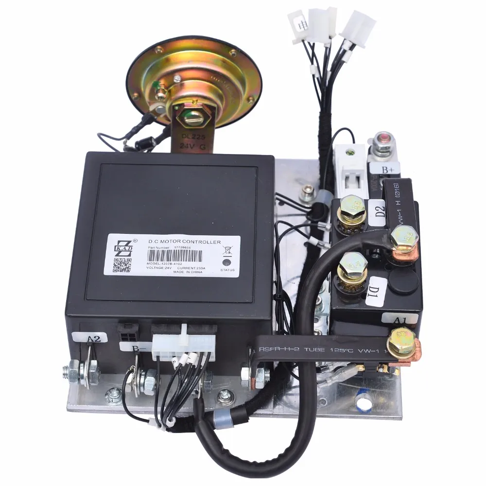 

1207B Programmable Curtis brand 24V DC motor controller Programmable assembly with horn and contactor