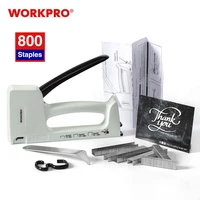 workpro light duty nail gun manual staple gun furniture nailer plastic stapler with 800 staples 6mm8mm10mm and staple remover