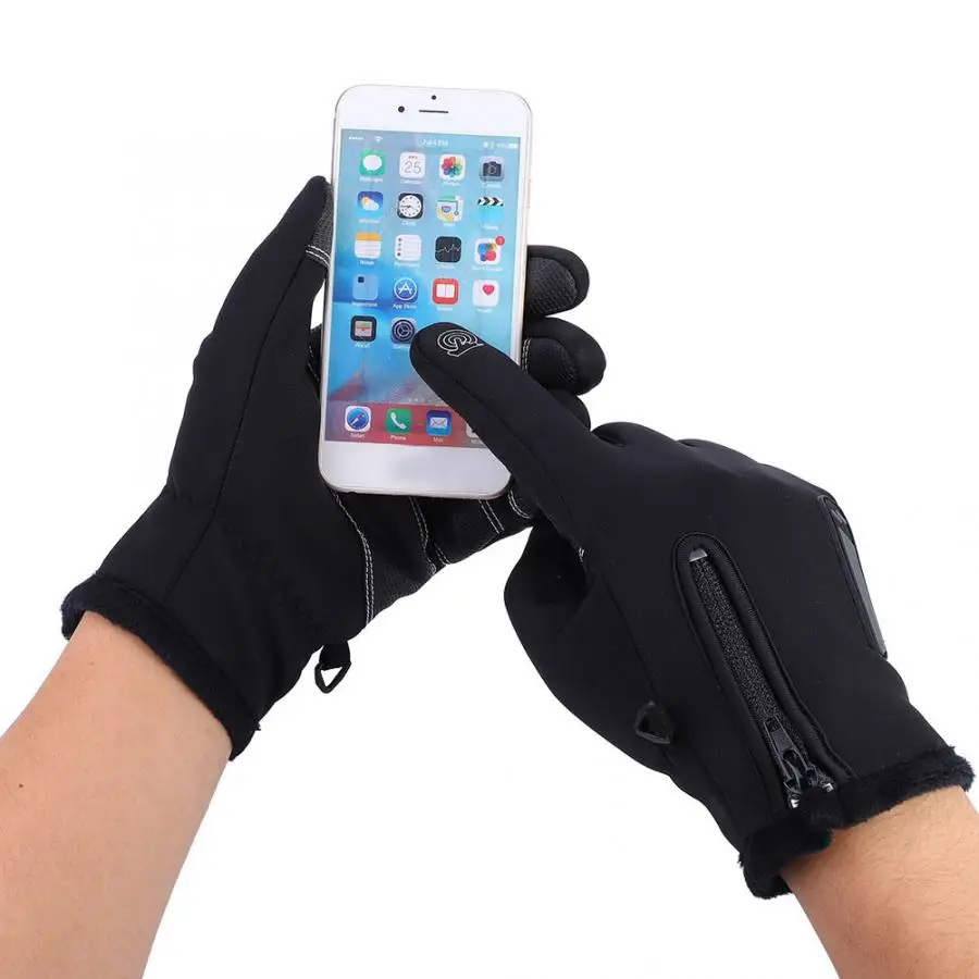 Перчатки для велоспорта 1 пара зимние теплые ветрозащитные полный палец