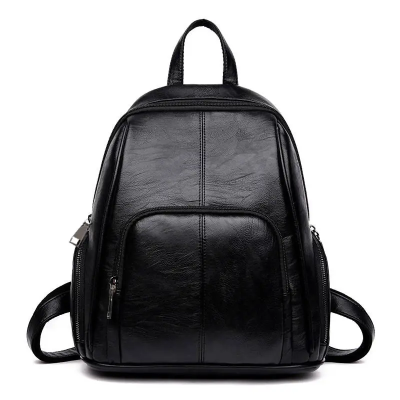 Новинка 2020 маленький рюкзак женские кожаные Pu рюкзаки женский черный мягкий
