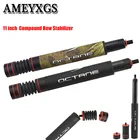 Стрельба из лука блочный лук стабилизатор демпфер 11 дюймов регулируемый съемный ударный стержень для охоты на открытом воздухе стрельба лук и стрела аксессуары