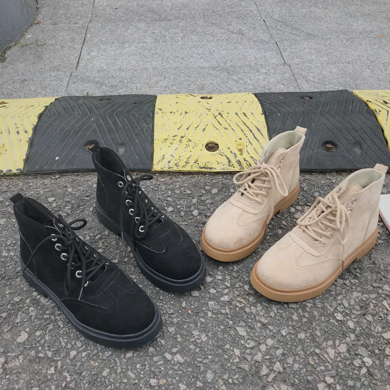 

Classic Women Winter Boots Suede Ankle Snow Boots Female Warm Fur Plush Insole High Quality Botas Mujer Lace-Up Chaussure U11-80