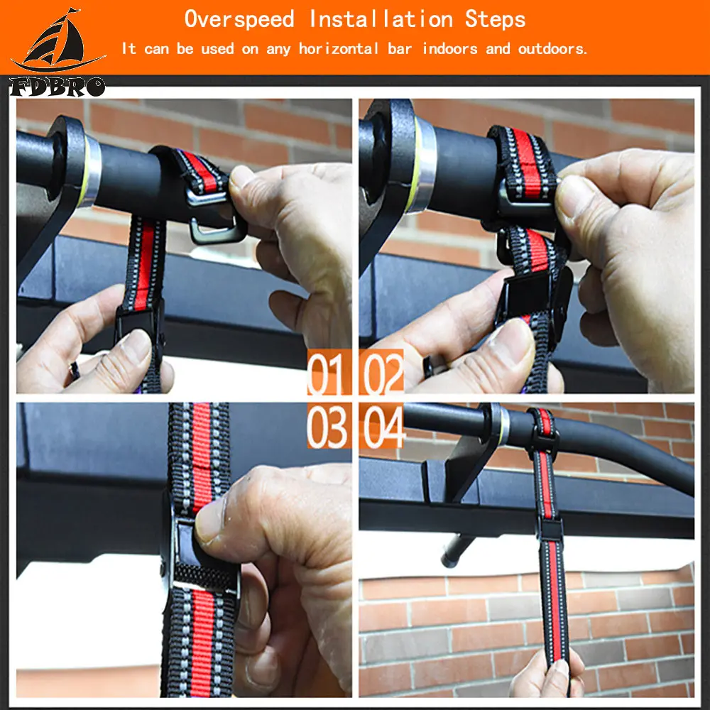 FDBRO Pull Up Band Training Indoor Horizontal Bar Auxiliary Workout Belt Elastic Rope Resistance Bands Arm Gym Device | Спорт и