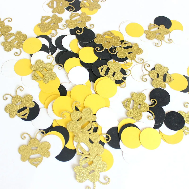 180pcs Confetti Животное пчела панда набор бумажной посуды баннер фото рама гирлянда конфетти коробка конфет для детского душа День рождения Свадьба - Цвет: 180pcs Confetti
