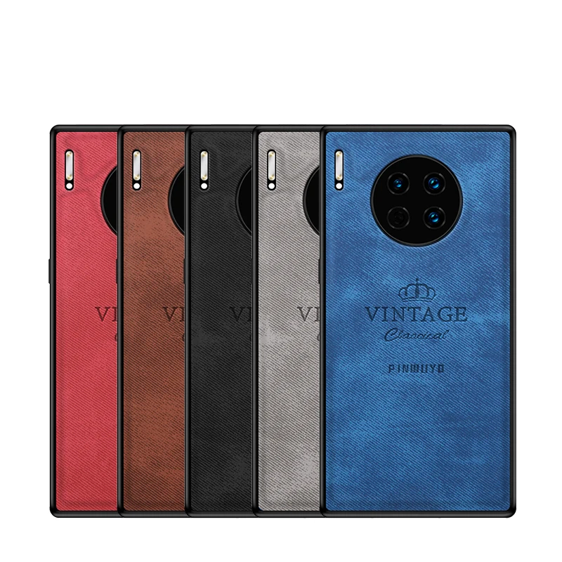 

For Huawei Mate 30 Pro PINWUYO Case for Huawei Mate 30 Pro Leather Cloth Hard Phone Case for Huawei Mate30 Pro