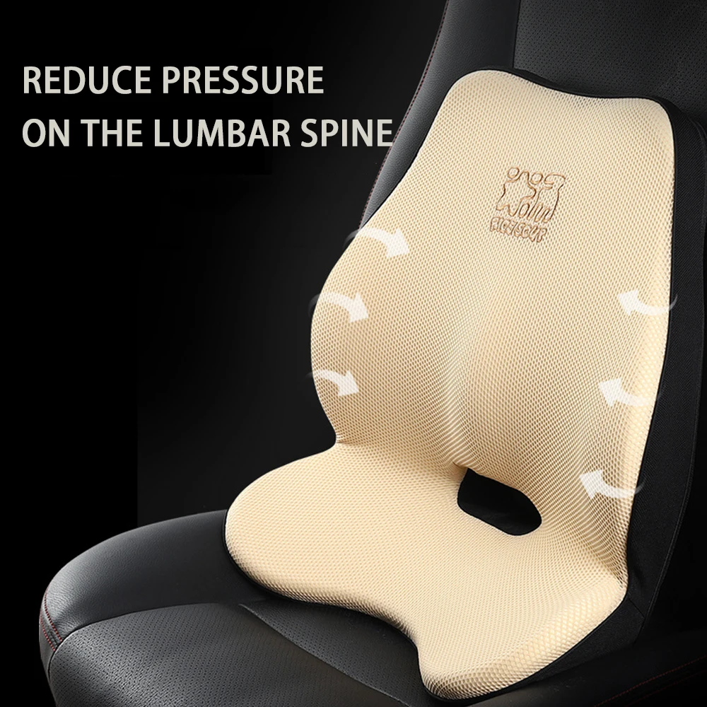 Качественная автомобильная подушка для поддержки шеи на подголовник дышащая