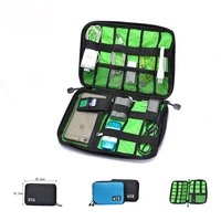 waterproof outdoor travel kit nylon cable holder bag electronic accessories usb drive storage case camping hiking organizer bag