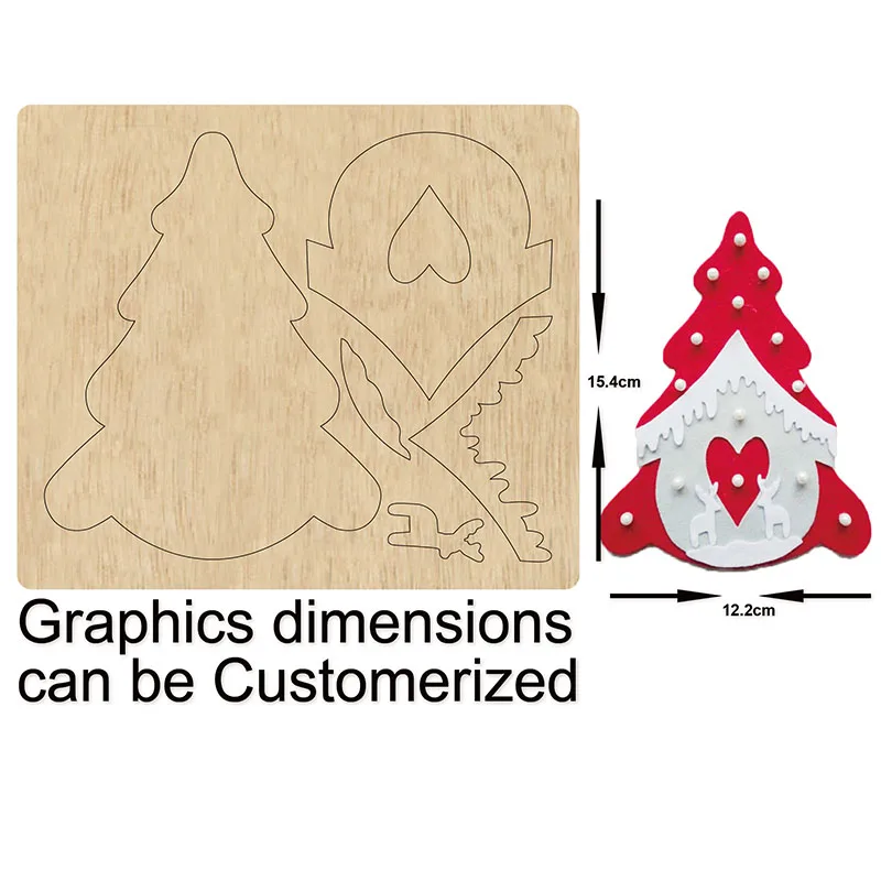 

Christmas tree cutting dies 2020 new die cut &wooden dies Suitable for common die cutting machines on the market