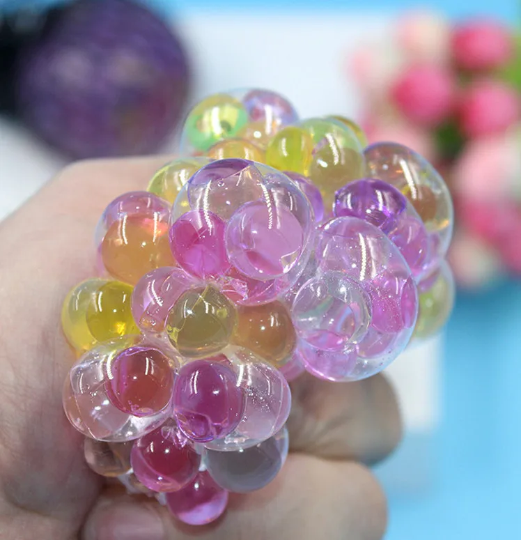 

Fidget Toys 3Pcs Crystal Vent Squeezes Colored Bead Ball Decompression Grape Ball 10ml Novelty Funny Squeeze Vent Toys Gifts
