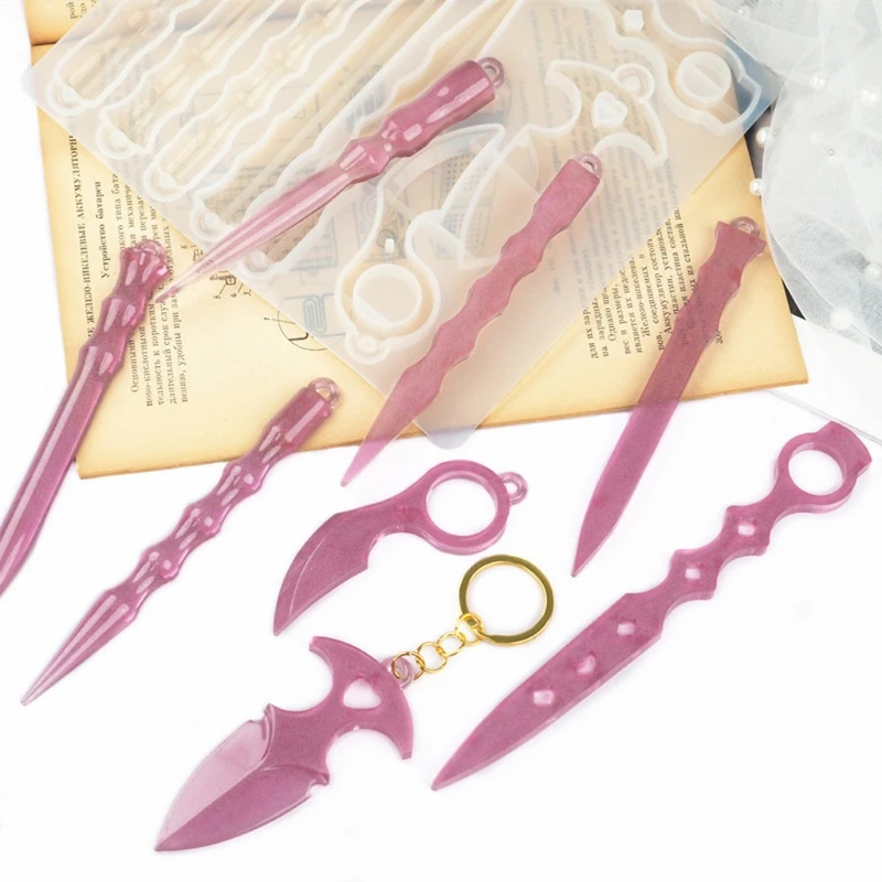 Форма для кинжала самообороны 1 шт. силиконовая форма защиты от волков оружия