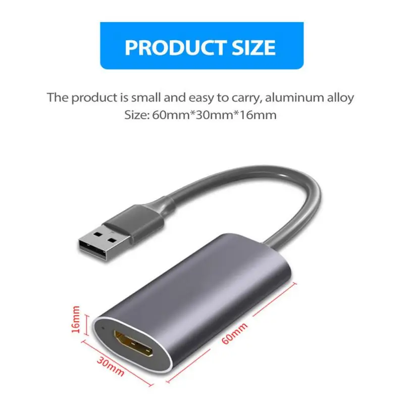 

Game Video Capture Card USB 2.0 Video Reliable Streaming For Video Capture Board Games And Live 1080P Record Broadcast