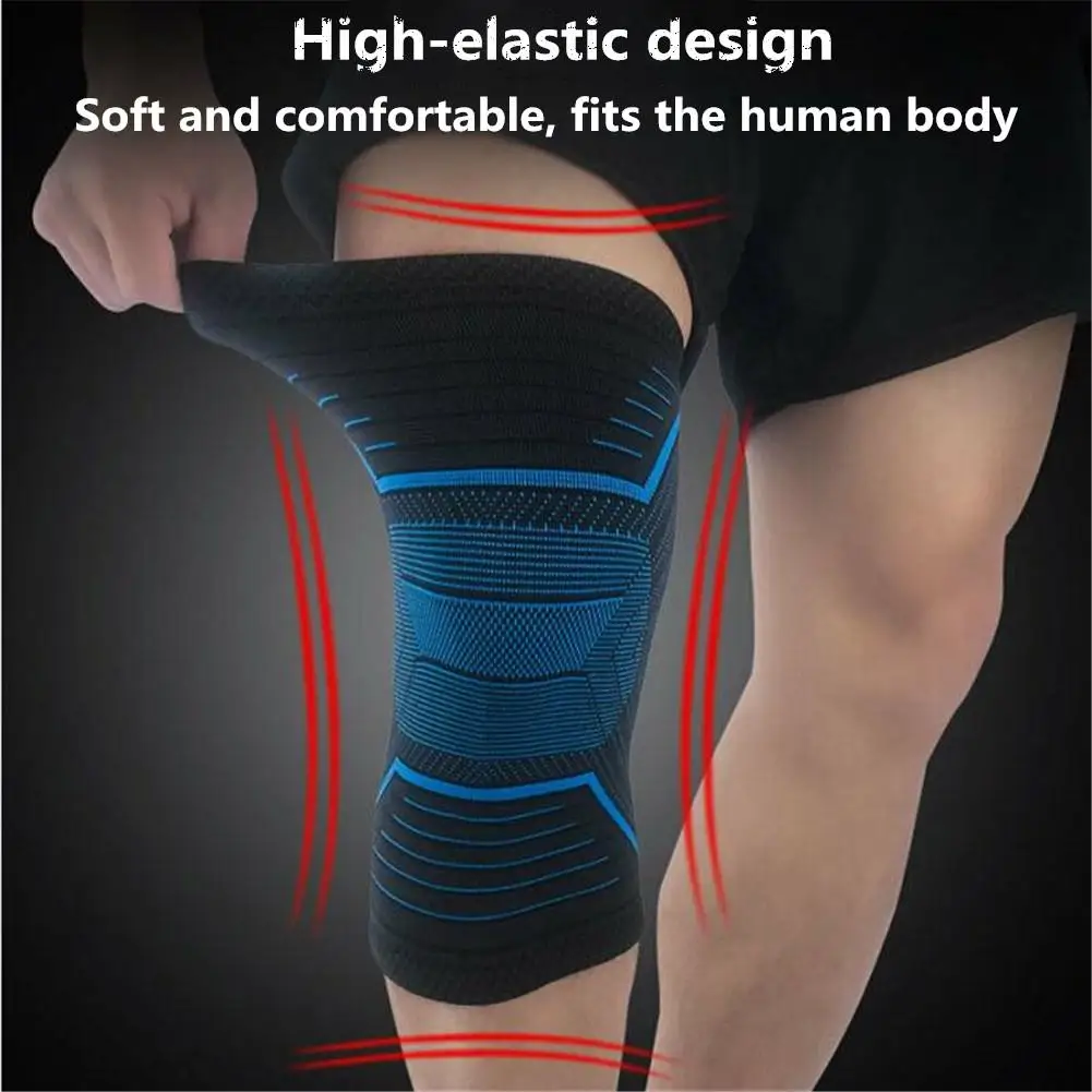 

Elastic Knee Pads Nylon Latex Knee Protector Fitness Sports Basketball Equipment Running Training Knee Leg Protector 2020 New