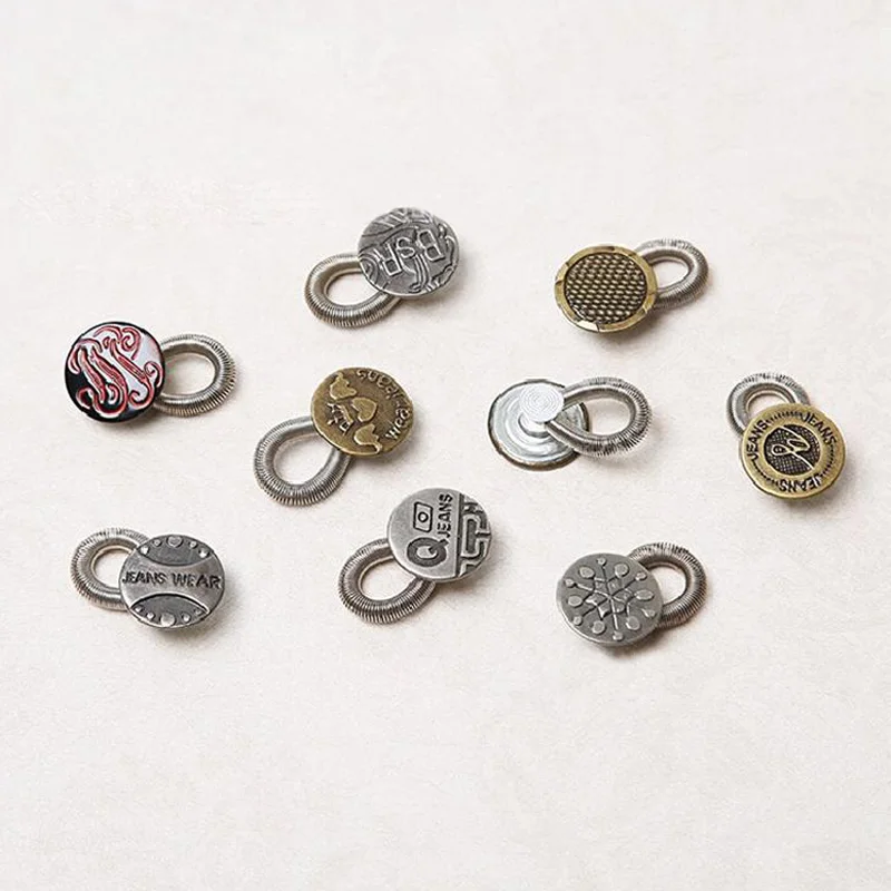 6 шт. удлинитель для талии 2 см мужчин и женщин металлическая кнопка фиксации