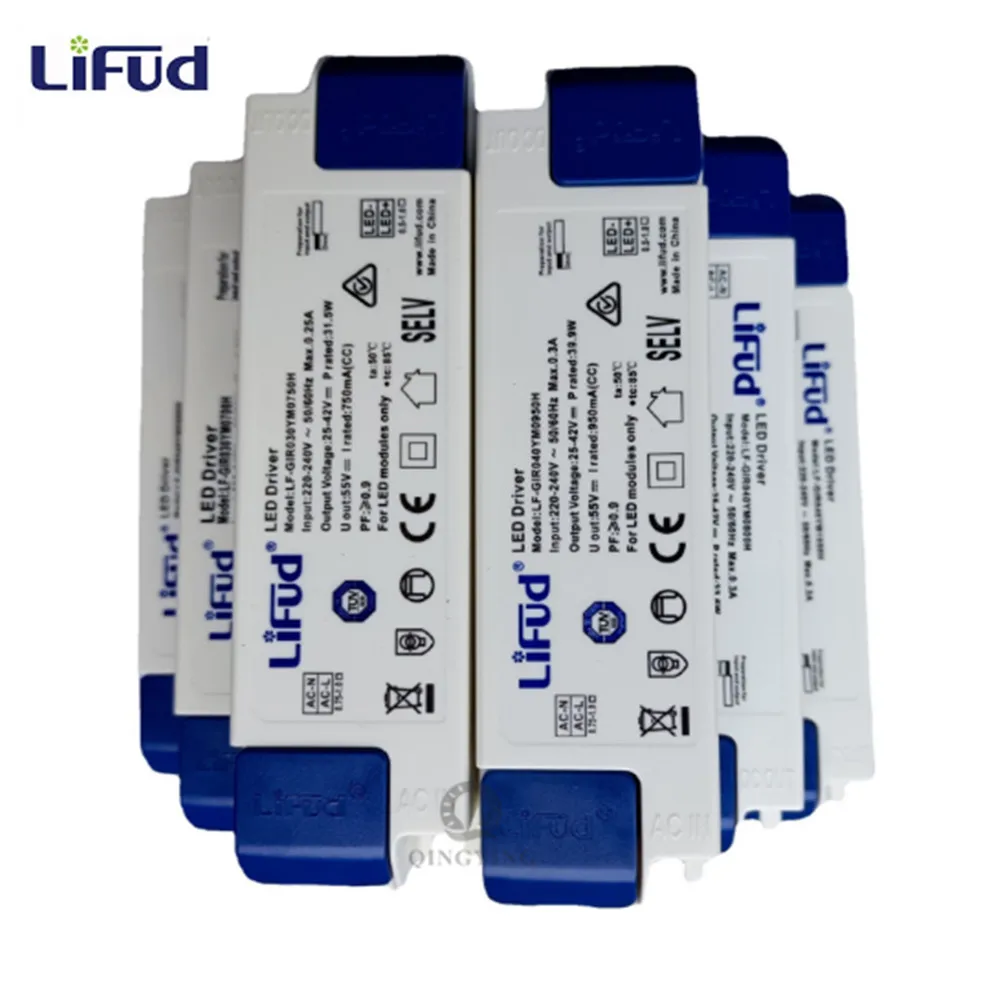 LiFud LED Driver 25-42V 800mA 900mA 1000mA 1050mA 1200mA 1300mA 1400mA 1500mA 40-60W LF-GIRxxxYM LED Power Supply Transformer
