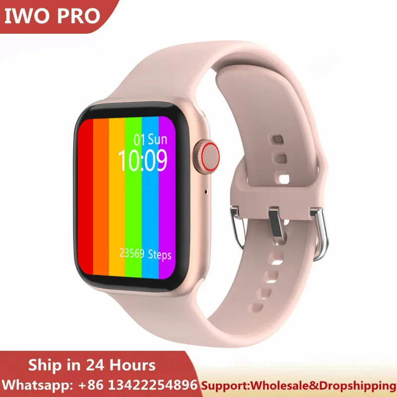 

W26 Smart Watch 2020 44/40mm Serie 6 Bluetooth Call Heart Rate Monitor Temperature Waterproof Smartwatch for HUAWEI Xiaomi Watch