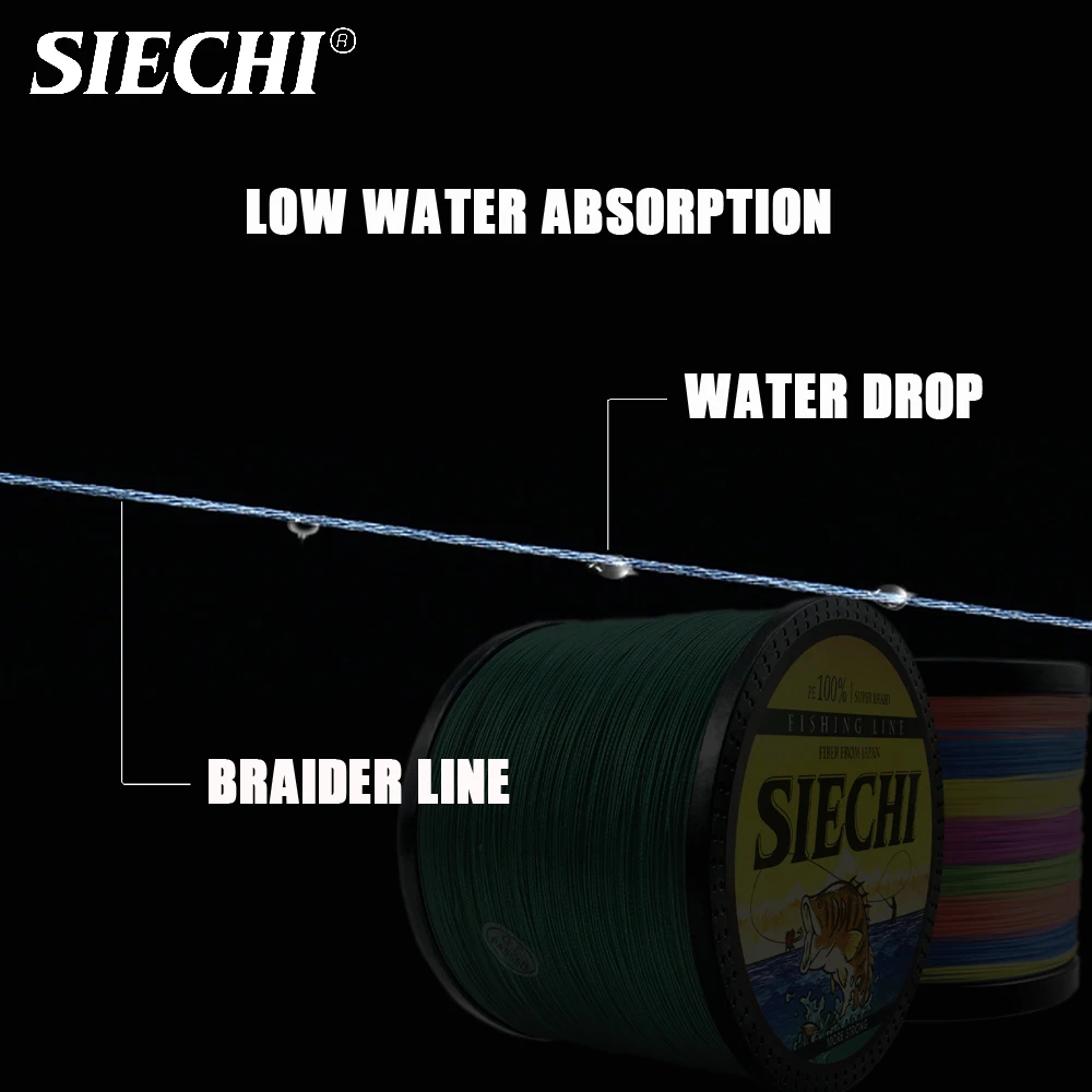 SIECHI 4 Strands 500M Multifilament Fishing Line Japan Material For Accessories Sea Fly | Спорт и развлечения