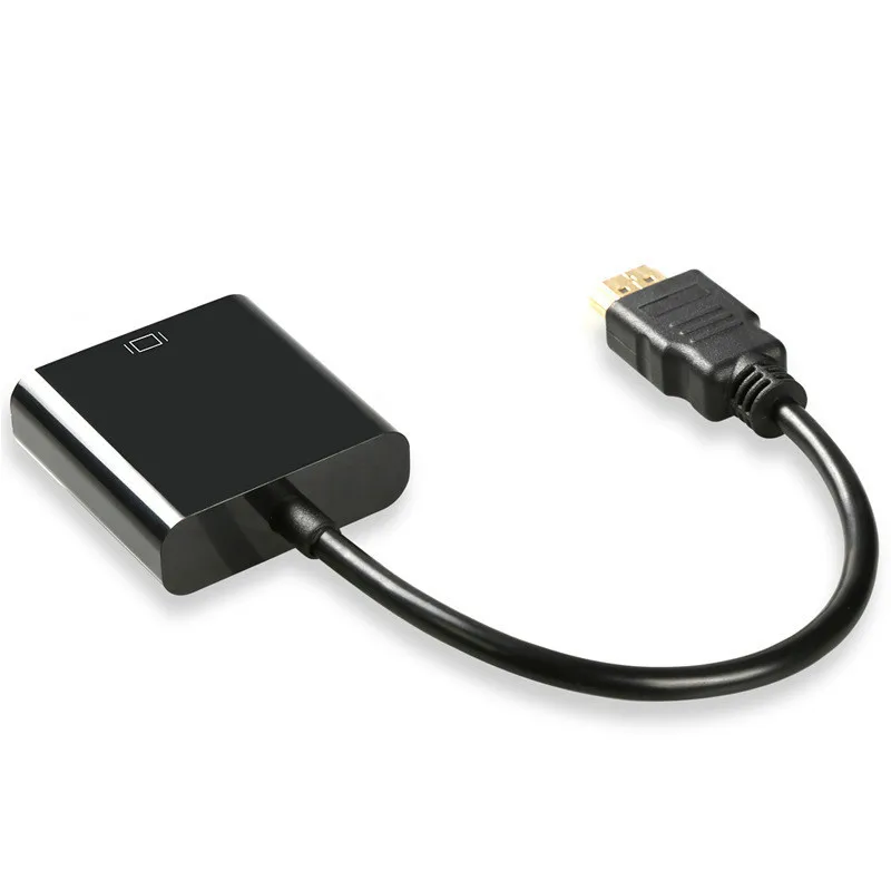 No Audio No Power HDMI к VGA адаптер Мужской к Famale конвертер для PS4 1080P HDMI-VGA адаптер с видео аудио кабель Разъем HDMI VGA для ПК ТВ коробка - Цвет: No Audio No Power
