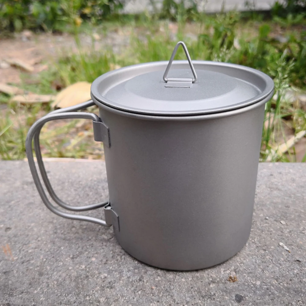 400 мл титановая чашка кружка горшки посуда для кемпинга пикника воды кофе чая с