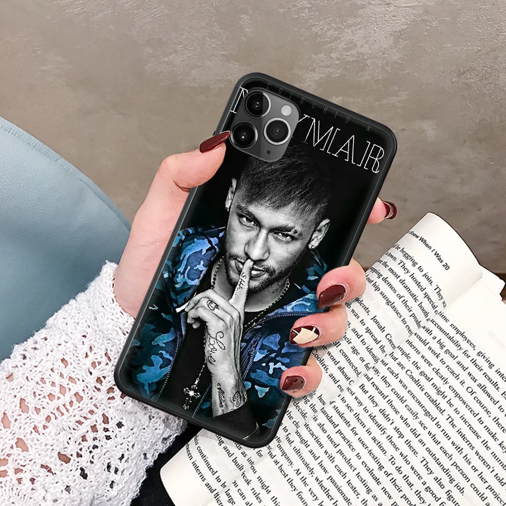 

Neymar 10 Football player Phone Case For IPhone 5 5S SE 5C 6 6S 7 8 Plus X XS XR 11 12 Mini Pro Max 2020 black Coque Silicone