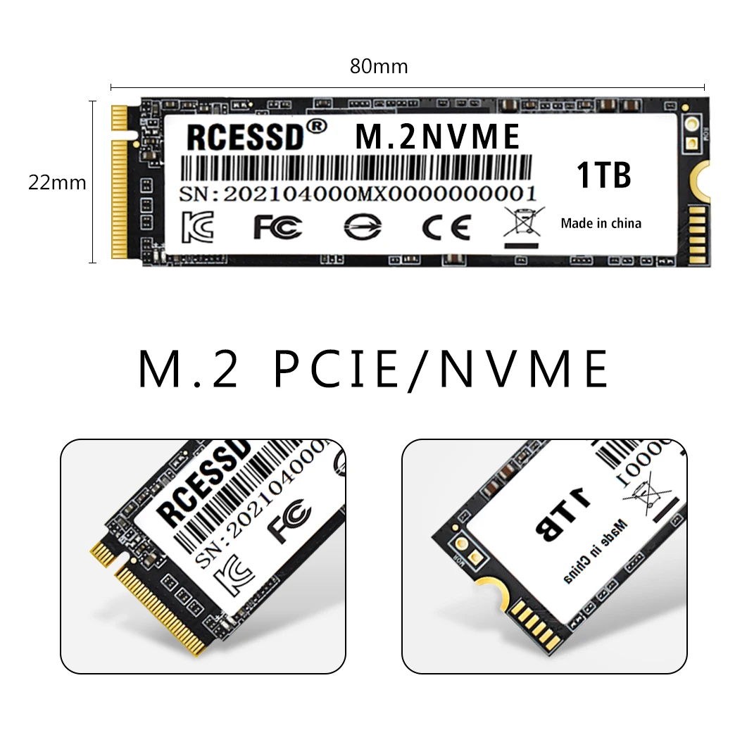 RCESSD M2 SSD M.2 PCIE 240 ГБ NVME 2280 128 256 512 1 ТБ внутренний диск твердотельный накопитель для