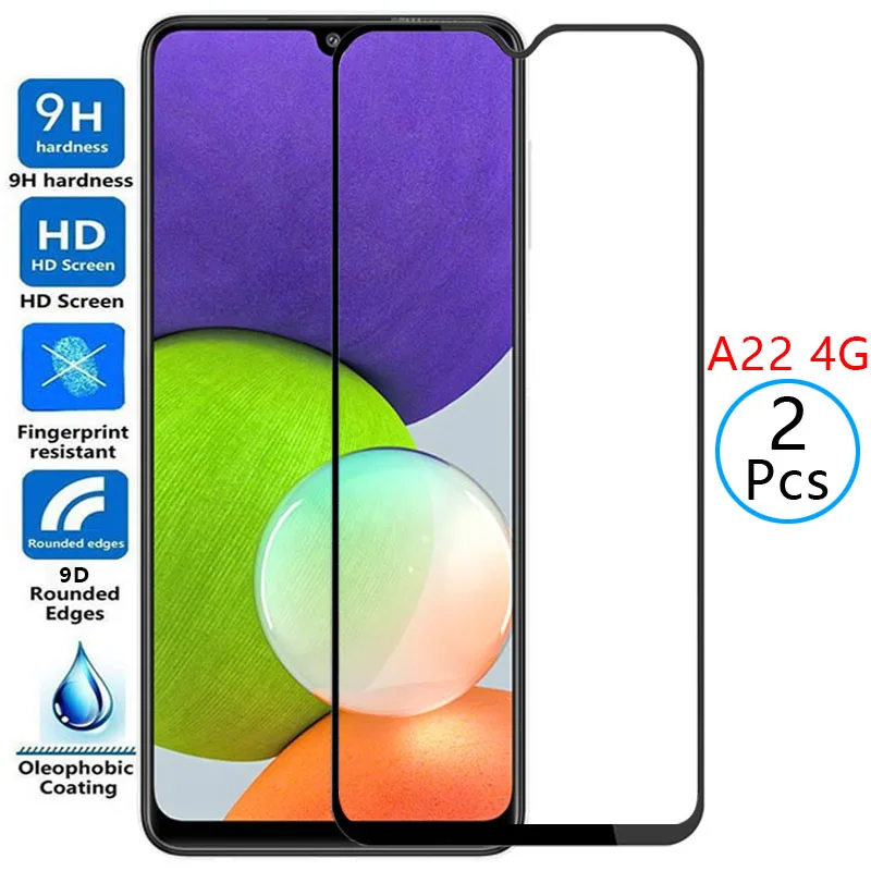 

Защитное закаленное стекло 9d для samsung a22, Защитная пленка для экрана samsung galaxy a 22, 22a, 4g 6,4, защитная пленка samsumg sansung galxy