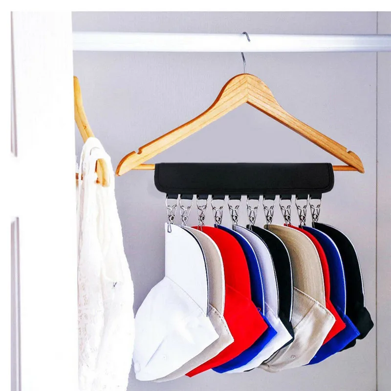 Складывающаяся Кепка стойка для бейсбола шляпа зажим держатель Вешалка