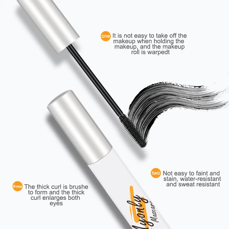 

1 шт., 4D силиконовая тушь для ресниц, густая и завивающая ресницы