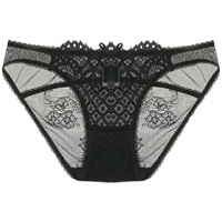 ladies sexy embroidered panties with jacquard lace side comfortable panties bow lace lace panties briefs a19255