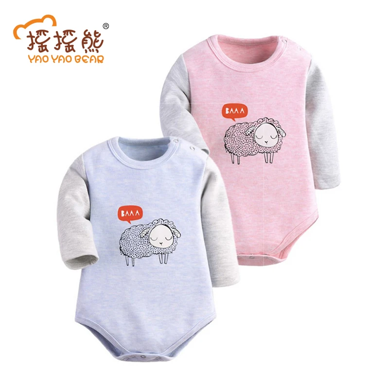 Боди для маленьких девочек 2 шт./лот Сезон весна осень новорожденных Детское