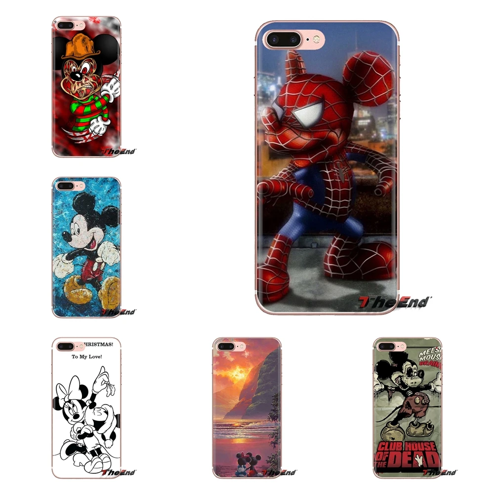Силиконовый чехол для телефона влюбленных Микки Минни Маус Xiao mi 4 5 5s 6 A1 A2 5X6X8 9 Lite SE