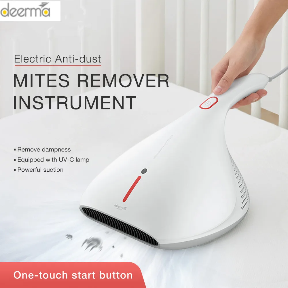 Deerma клещей пылесос ручной светильник и тепловой удар УФ лампа удаления клещей сильный всасывающий очиститель инструмент 13 кПа